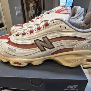 Men’s New Balance 1000 “Sea Salt” Astro Dust Size 12 White Red (M1000CB) NEW